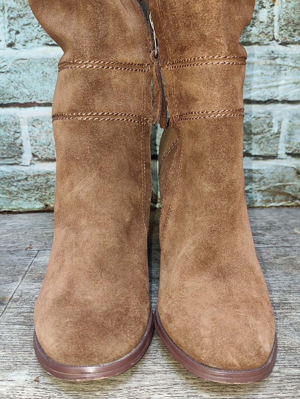 Steve Madden Brown Novela Suede Over the Knee Boots Size 7 - Picture 11 of 12